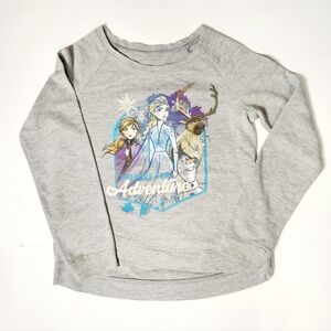 Disney Frozen II Girl's Gray Pullover Sweatshirt Size: 10/12